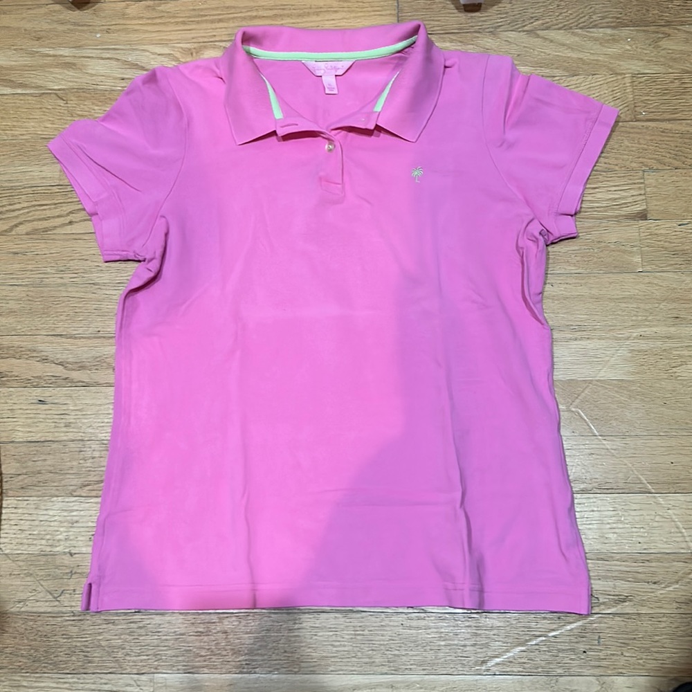 Lilly Pulitzer Size XL fitted polo women’s shirt Golf